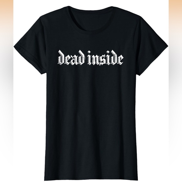 Goth Women’s Black Graphic Tshirt - Picture 2 of 3